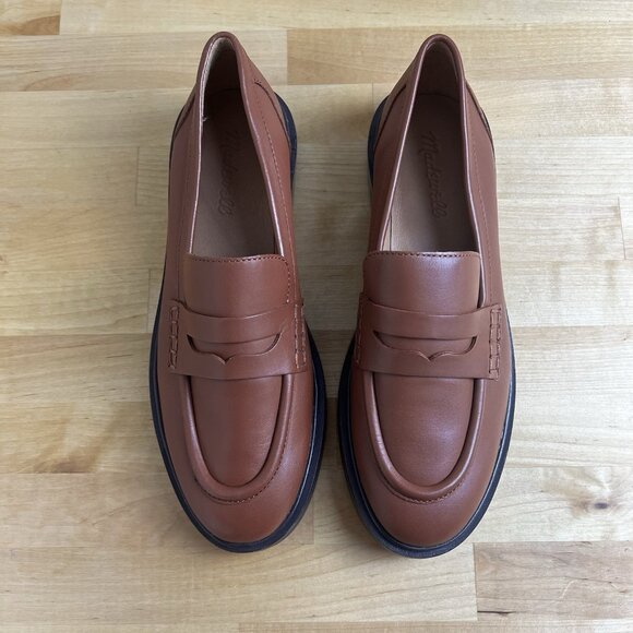 MADEWELL The Vernon Loafer Dried Maple Brown Leather $158 NL839 Size 7.5 - Picture 2 of 10